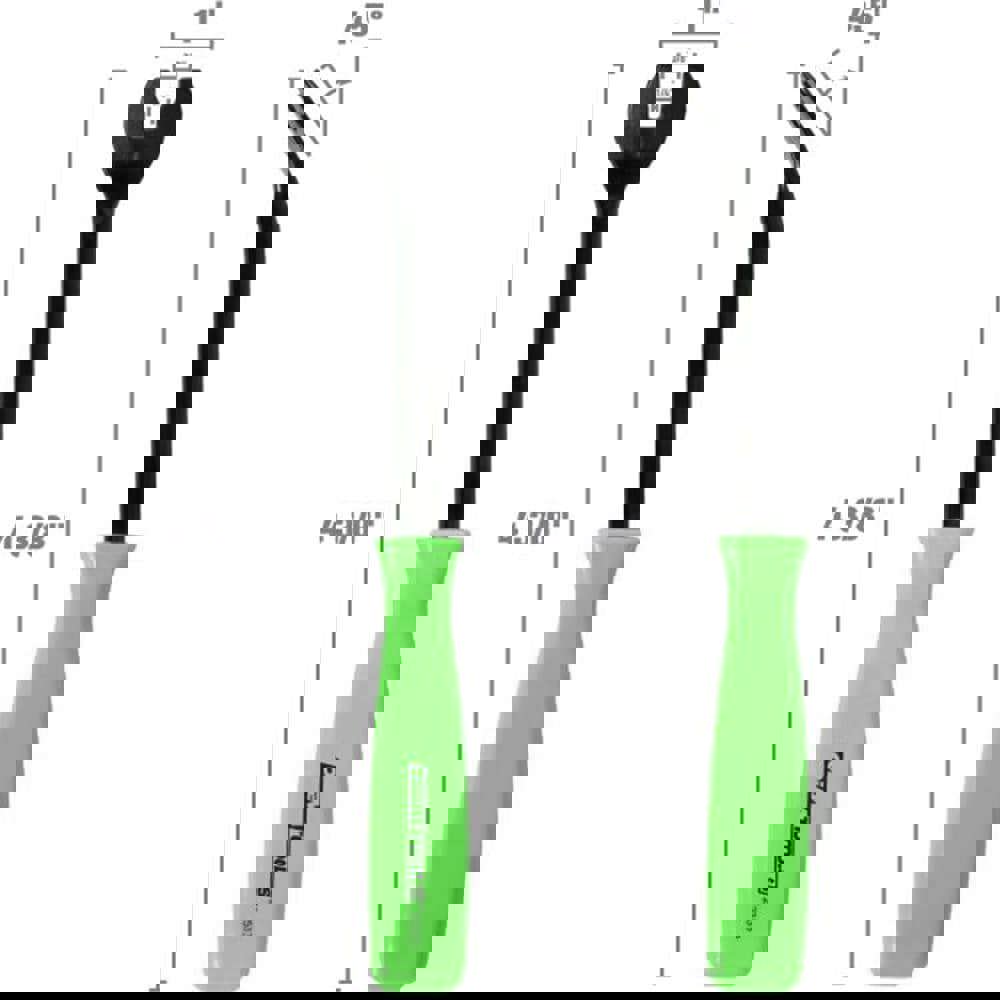 Automotive Hand Tools & Sets; Tool Type: Door Panel Remover ; Color: Black; High-Visibility Lime ; Inside Diameter: 0.25in ; Material: Chromium-Vanadium Steel; High-Carbon Steel ; Outside Diameter: 1in ; Overall Length: 4.38